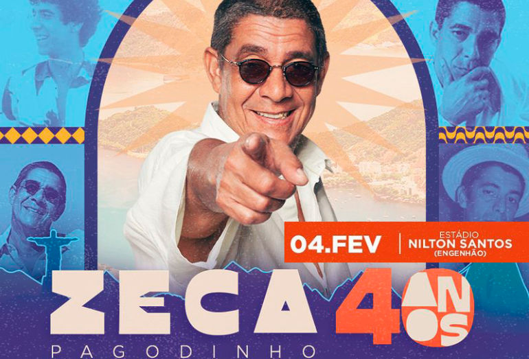 Zeca Pagodinho irá gravar DVD no Engenhão em comemoração aos 40 anos de carreira