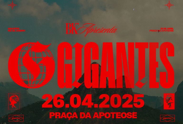 Festival GIGANTES anuncia line-up com BK e mais artistas na Praça da Apoteose