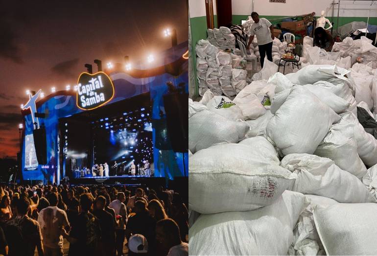 Capital do Samba arrecada 17 toneladas de alimentos em dois dias de evento no Rio
