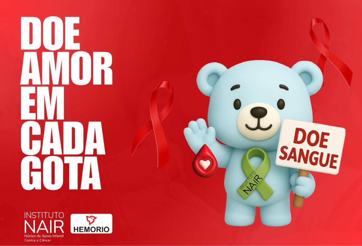 Instituto Nair e Hemorio promovem campanha de doação de sangue em Duque de Caxias