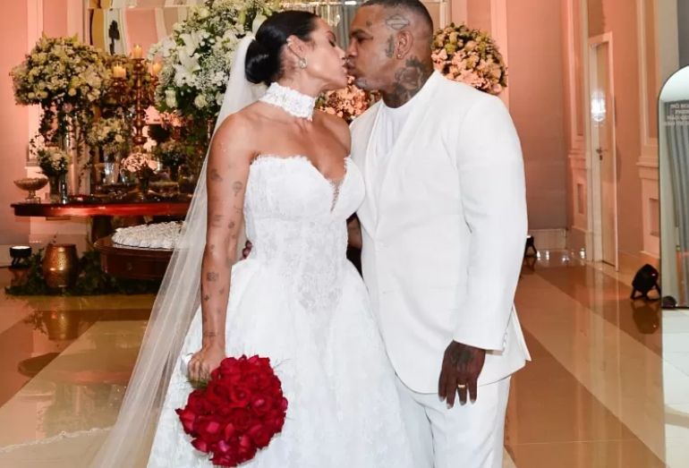 Rodriguinho e Bruna Amaral se casam em São Paulo